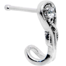 Load image into Gallery viewer, Clear CZ Gem Elegant Fashion Faux Hoop Nose Bone
