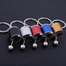 Load image into Gallery viewer, Creative Auto Part Model Gear Box Keychain Six-speed Manual Transmission Shift Lever Keyring Key Chain Free Shift Colors Keyring Turbo Keychains Gear Head Key Chain Wave Box Ornaments
