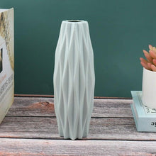 Load image into Gallery viewer, Creative Flower Vase White Imitation Ceramic Flower Pot Home Decor Plastic Vase Centerpieces and Events Ornamnet Decoration For Wedding Home Office Party Hotel Yard  Restaurant Patio Festive Furnishing
