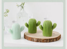 Load image into Gallery viewer, Creative Handmade Cactus Candle Pack Cactus Candles Handmade Delicate Succulent Cactus Candles Flameless Tea Lights Candle Aromatherapy For Decor Birth Photo Props Aromatherapy Candle Ornaments Soy Wax Aromatherapy Small Candles Scented Relaxing Candles
