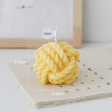 Load image into Gallery viewer, Creative Handmade Wool Ball Candle Scented Candle Hand Poured Scented Handmade Candle Decorative Candle For Bedroom Bathroom  Aromatherapy Candle Gift Box Essential Oil Scented Candle Home Decoration
