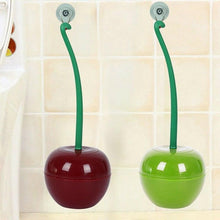 Load image into Gallery viewer, Creative Lovely Cherry Shape Lavatory Brush Toilet Brush And Holder Set Cleaning Bathroom Toilet Accessories Cherry Shape Toilet Brush Standing Toilet Brush Set  Compact Household Bathroom Cherry Toilet Brush
