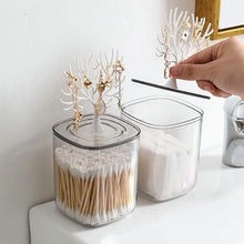 Load image into Gallery viewer, Creative Lovely Home Swab Box Acrylic With Cover
