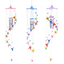 Load image into Gallery viewer, Creative Lucky Humming Bird Mobile Hanging Wind Chimes Bells Ornaments Hanging Gifts Dream-catcher Pendant Wall Home Car Decor Garden Wedding Window Decoration
