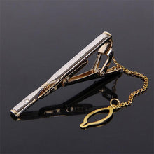 将图片加载到图库查看器，Creative Metal Necktie Bar Formal Shirt Classic Men Tie Clips Elegant Fashion Formal Professional Simple Tie Bar Clips Beautiful Designs Wedding Ceremony Gold Tie Pin Unisex Party Gifts Fashion Tie Clips
