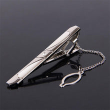 将图片加载到图库查看器，Creative Metal Necktie Bar Formal Shirt Classic Men Tie Clips Elegant Fashion Formal Professional Simple Tie Bar Clips Beautiful Designs Wedding Ceremony Gold Tie Pin Unisex Party Gifts Fashion Tie Clips
