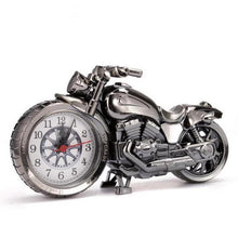Load image into Gallery viewer, Creative Motorcycle Motorbike Pattern Non Ticking Analog Alarm Clock  Alarm Clock Desk Clock Creative Home Birthday Gift Cool Clock
