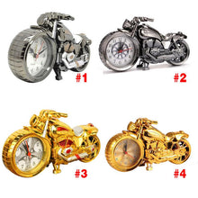 Load image into Gallery viewer, Creative Motorcycle Motorbike Pattern Non Ticking Analog Alarm Clock  Alarm Clock Desk Clock Creative Home Birthday Gift Cool Clock
