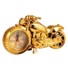 Load image into Gallery viewer, Creative Motorcycle Motorbike Pattern Non Ticking Analog Alarm Clock  Alarm Clock Desk Clock Creative Home Birthday Gift Cool Clock
