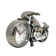 Load image into Gallery viewer, Creative Motorcycle Motorbike Pattern Non Ticking Analog Alarm Clock  Alarm Clock Desk Clock Creative Home Birthday Gift Cool Clock
