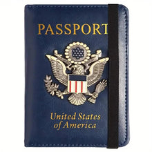 将图片加载到图库查看器，Creative Passport Holder Cover With 3D Metal Badge
