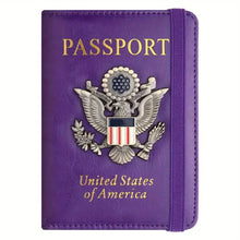 将图片加载到图库查看器，Creative Passport Holder Cover With 3D Metal Badge
