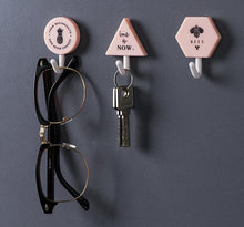 将图片加载到图库查看器，Creative Simple Hook Geometry Hook Key Umbrella Clothes Hook Strong Bathroom Wall Hook Wall Hanger Wall Keychains Holder Hanger Organizer for Home Office Dorm Rooms Decoration
