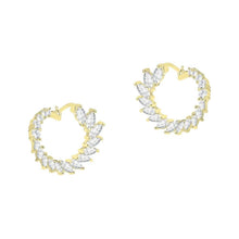将图片加载到图库查看器，Crescent Moon Earrings Made With Crystals
