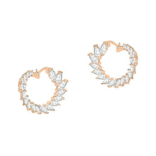 将图片加载到图库查看器，Crescent Moon Earrings Made With Crystals
