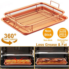 Load image into Gallery viewer, Crispy Tray Set Non Stick Grill Basket
