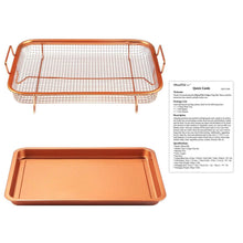 Load image into Gallery viewer, Crispy Tray Set Non Stick Grill Basket
