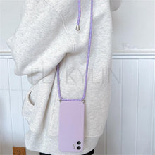 将图片加载到图库查看器，Crossbody Necklace Strap Cord Phone Case For Xiaomi 12 Lite 12t 11 Lite 5g Ne Redmi Note 11 12 Pro A1 10a 10c Soft Cover Silicone Stylish Cord Strap Rope Shell Shockproof Bumper Phone Case Lanyard Cover
