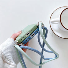 将图片加载到图库查看器，Crossbody Necklace Strap Cord Phone Case For Xiaomi 12 Lite 12t 11 Lite 5g Ne Redmi Note 11 12 Pro A1 10a 10c Soft Cover Silicone Stylish Cord Strap Rope Shell Shockproof Bumper Phone Case Lanyard Cover
