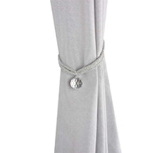 将图片加载到图库查看器，Crystal Bead Curtain Tieback Bling Diamond Bandage Rope Accessories Curtains Holder Buckle Tie Home Decorative Tieback Flower Curtain Clips Buckle with Stretchy Wire Rope For Home Office Decoration
