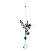 Load image into Gallery viewer, Crystal Garden Sun-catcher Hanging Crystals Prisms Ornament For Window Glass Chandelier Solar Hummingbird Owl Wind Chimes Rainbow Chaser  Garden Hanging  Curtain Pendant Home Decor Gift Boxed Sun Catcher Gift Idea For Mom Friends Grandma Hummingbird
