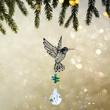 Load image into Gallery viewer, Crystal Garden Sun-catcher Hanging Crystals Prisms Ornament For Window Glass Chandelier Solar Hummingbird Owl Wind Chimes Rainbow Chaser  Garden Hanging  Curtain Pendant Home Decor Gift Boxed Sun Catcher Gift Idea For Mom Friends Grandma Hummingbird
