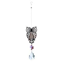 Load image into Gallery viewer, Crystal Garden Sun-catcher Hanging Crystals Prisms Ornament For Window Glass Chandelier Solar Hummingbird Owl Wind Chimes Rainbow Chaser  Garden Hanging  Curtain Pendant Home Decor Gift Boxed Sun Catcher Gift Idea For Mom Friends Grandma Hummingbird
