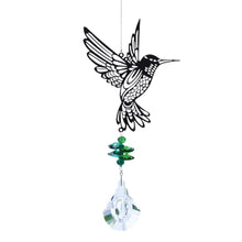Load image into Gallery viewer, Crystal Garden Sun-catcher Hanging Crystals Prisms Ornament For Window Glass Chandelier Solar Hummingbird Owl Wind Chimes Rainbow Chaser  Garden Hanging  Curtain Pendant Home Decor Gift Boxed Sun Catcher Gift Idea For Mom Friends Grandma Hummingbird
