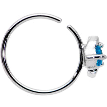将图片加载到图库查看器，20G 3/8 Aqua Gem Sassy Seamless Circular Ring
