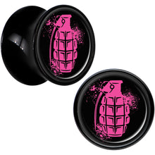将图片加载到图库查看器，Black Acrylic Pink Grenade Saddle Plug Set 1/2
