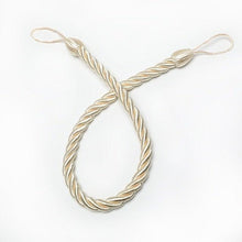 Load image into Gallery viewer, Curtain Tie Backs Gold Handmade Weave Curtain Holder Clip Buckle Rope Home Decorative Room Accessories Curtain Tieback Curtain Handmade Tiebacks Ropes Holdbacks 74CM
