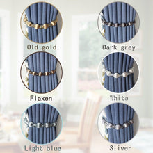 Load image into Gallery viewer, Curtain Tie Backs Rope Curtain Tiebacks With Bling Crystal Beads Curtain Decor Accessories Clips Curtain Holders For Drape  Durable Tie Backs Drapery Holdbacks Holder For Window Curtain Panels Drapes Home Decor
