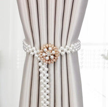 Load image into Gallery viewer, Curtain Tieback High Quality Elastic Holder Hook Buckle Clip Pretty and Fashion Polyester Decorative Home Accessories Modern Style Convenient Drape Tie Backs,Handmade Curtains Holdbacks Holder for Home Kitchen Office
