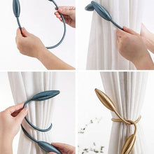 将图片加载到图库查看器，Curtain Tieback High Quality Holder Hook Buckle Clip Polyester Pretty And Fashion Decorative Home Accessories Curtain Tiebacks Clips Creative Window Drape Twist Tie Backs European Style Custom Made Curtain Holders Decorative 57cm

