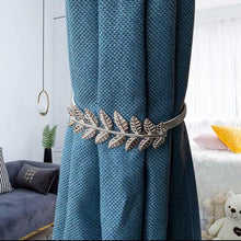 Load image into Gallery viewer, Curtain Tieback High Quality Holder Hook Buckle Clip Pretty and Fashion Polyester Decorative Home Accessories Magnetic Decorative Drapes Holdbacks Curtain Tiebacks Clips
