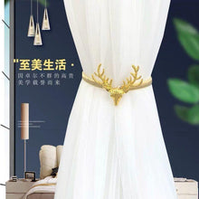 Load image into Gallery viewer, Curtain Tieback High Quality Holder Hook Buckle Clip Pretty and Fashion Polyester Decorative Home Accessories Magnetic Decorative Drapes Holdbacks Curtain Tiebacks Clips
