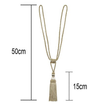 将图片加载到图库查看器，Curtain Tiebacks Tassel Curtain Clips Rope Curtain Tie Backs Holdbacks Decorative  Curtain Holder Accessories For Drape Curtain Holdbacks Braided Buckle Home Decorative Window Drapery Ball Tassels Tieback 50cm
