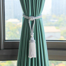 将图片加载到图库查看器，Curtain Tiebacks Tassel Curtain Clips Rope Curtain Tie Backs Holdbacks Decorative  Curtain Holder Accessories For Drape Curtain Holdbacks Braided Buckle Home Decorative Window Drapery Ball Tassels Tieback 50cm
