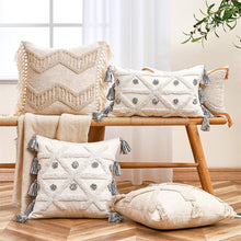 Load image into Gallery viewer, Cushion Cover Cotton Linen Pillowcase Tufted Beige Decorative Fashionable Cotton Hand-Woven Throw Pillow Covers Tufted  Pillow Covers  Bedroom Throw Pillow Cushion For Bed Home
