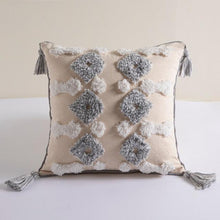 Load image into Gallery viewer, Cushion Cover Cotton Linen Pillowcase Tufted Beige Decorative Fashionable Cotton Hand-Woven Throw Pillow Covers Tufted  Pillow Covers  Bedroom Throw Pillow Cushion For Bed Home
