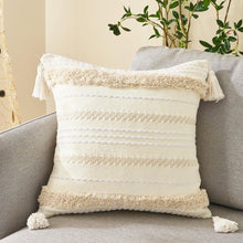 Load image into Gallery viewer, Cushion Cover Cotton Linen Pillowcase Tufted Beige Decorative Fashionable Cotton Hand-Woven Throw Pillow Covers Tufted  Pillow Covers  Bedroom Throw Pillow Cushion For Bed Home
