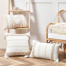Load image into Gallery viewer, Cushion Cover Cotton Linen Pillowcase Tufted Beige Decorative Fashionable Cotton Hand-Woven Throw Pillow Covers Tufted  Pillow Covers  Bedroom Throw Pillow Cushion For Bed Home
