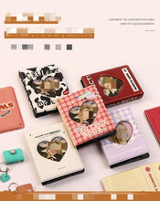 将图片加载到图库查看器，Custom 64 Card Photo Album Mini Collect Book 3 Inch For Polaroid Photo Card Photocard Ring Binder Cover Refillable Notebook Photo Album
