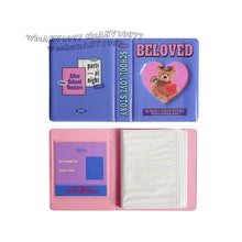 将图片加载到图库查看器，Custom 64 Card Photo Album Mini Collect Book 3 Inch For Polaroid Photo Card Photocard Ring Binder Cover Refillable Notebook Photo Album
