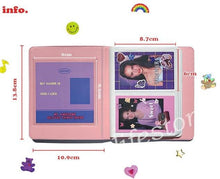 将图片加载到图库查看器，Custom 64 Card Photo Album Mini Collect Book 3 Inch For Polaroid Photo Card Photocard Ring Binder Cover Refillable Notebook Photo Album
