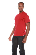 将图片加载到图库查看器，Custom Printed Men's Bamboo Viscose/Organic Cotton Short Sleeve T-Shirt
