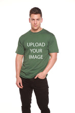 将图片加载到图库查看器，Custom Printed Men's Bamboo Viscose/Organic Cotton Short Sleeve T-Shirt

