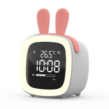 将图片加载到图库查看器，Cut Digital Alarm Clock Cartoon Night Light Desk Alarm Clock Cute Toddler Alarm Clock Dimming Sleep Training Clock with Night Light Kids Wake Up Clock USB Rechargeable Easy Setting Kids Clocks for Bedrooms Rechargeable Battery Christmas gift for Kids
