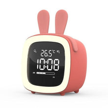 将图片加载到图库查看器，Cut Digital Alarm Clock Cartoon Night Light Desk Alarm Clock Cute Toddler Alarm Clock Dimming Sleep Training Clock with Night Light Kids Wake Up Clock USB Rechargeable Easy Setting Kids Clocks for Bedrooms Rechargeable Battery Christmas gift for Kids
