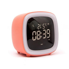 将图片加载到图库查看器，Cut Digital Alarm Clock Cartoon Night Light Desk Alarm Clock Cute Toddler Alarm Clock Dimming Sleep Training Clock with Night Light Kids Wake Up Clock USB Rechargeable Easy Setting Kids Clocks for Bedrooms Rechargeable Battery Christmas gift for Kids
